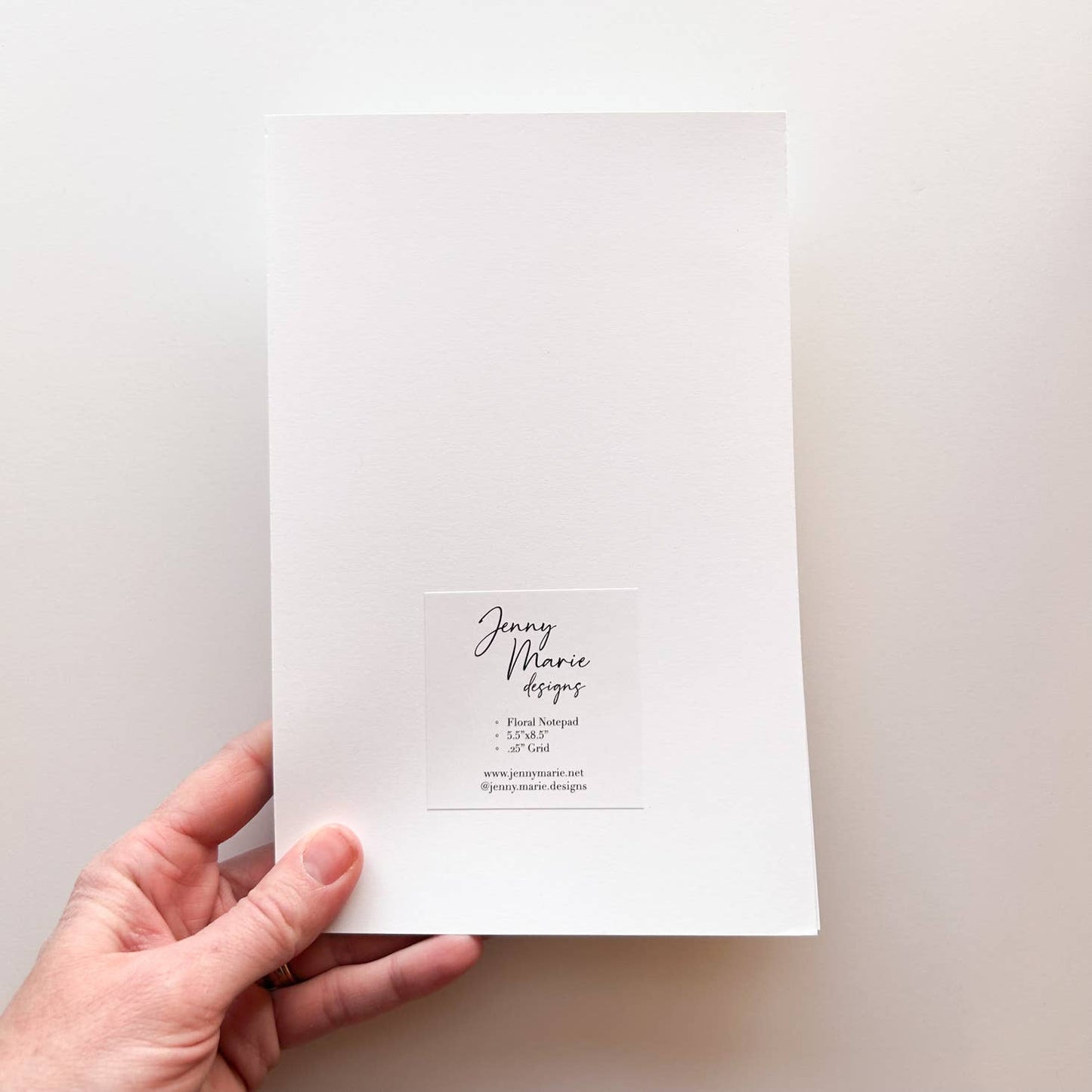 Modern Floral Graph Paper Notepad