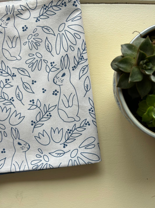 Bunny Floral Cotton Kitchen Towel