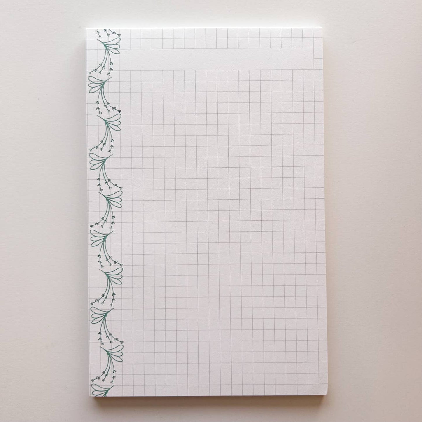 Modern Floral Graph Paper Notepad