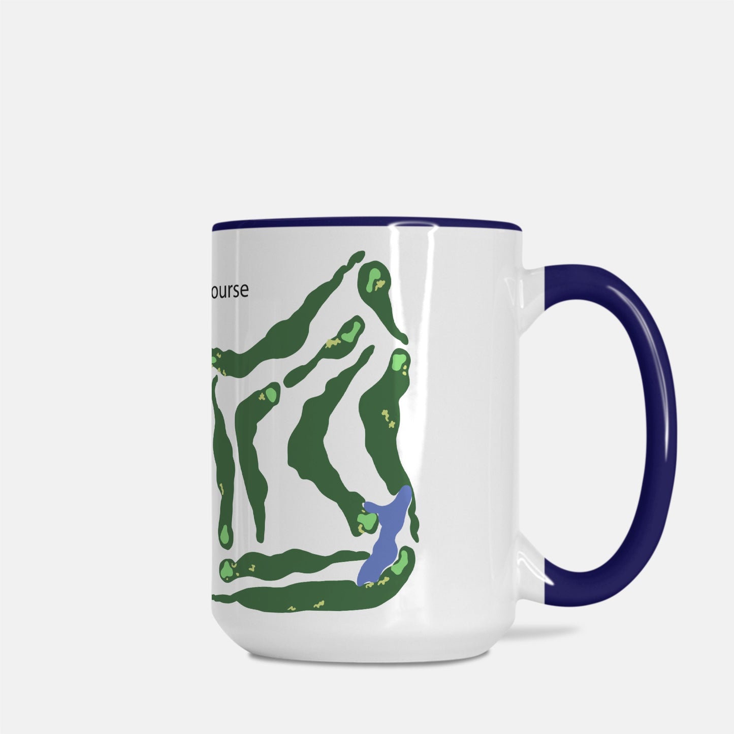 Mug Deluxe 15 oz. (Dark Blue + White)